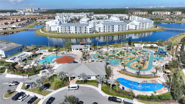 4608 Egg Harbor Dr, Kissimmee, FL 34746 - bird's eye view with a water view