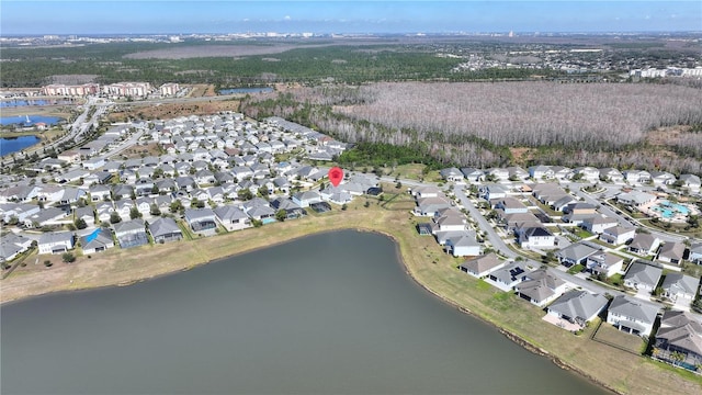 4608 Egg Harbor Dr, Kissimmee, FL 34746 - birds eye view of property featuring a water view