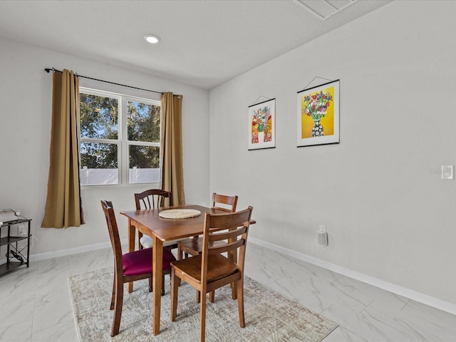 view of dining room