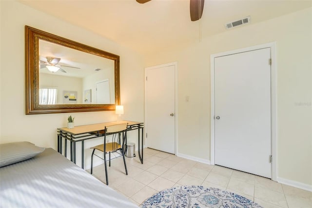 view of tiled bedroom