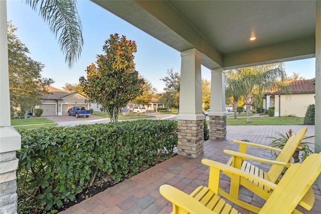 view of patio / terrace featuring a porch