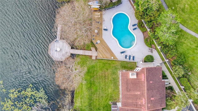 birds eye view of property