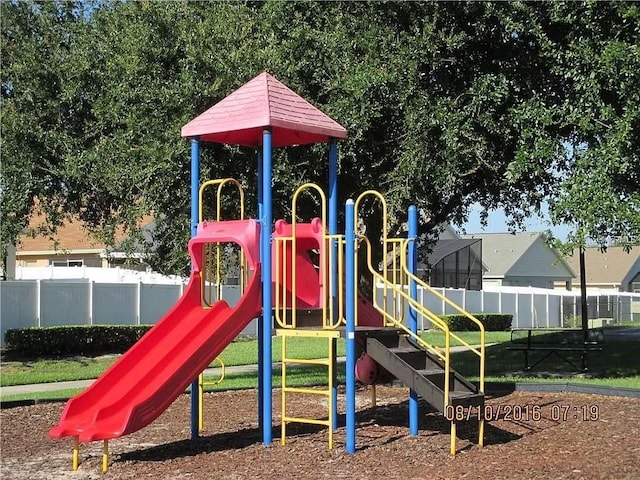 view of jungle gym