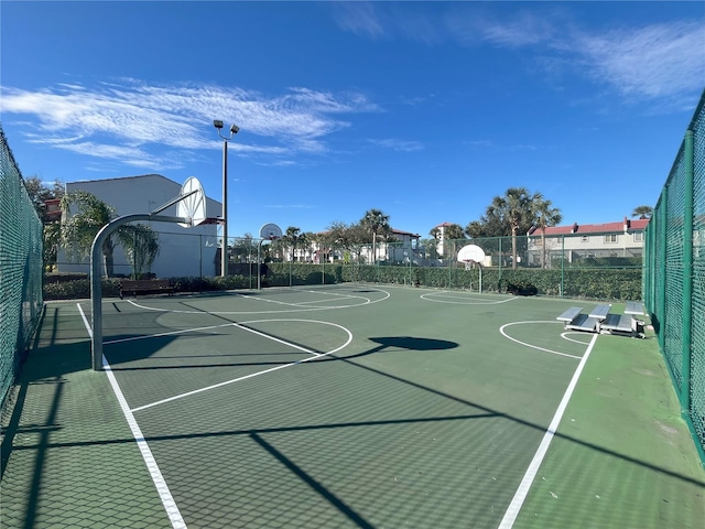 view of basketball court