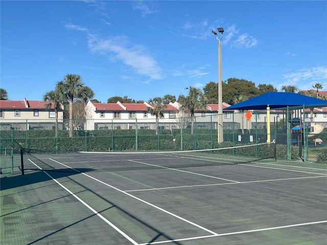 view of tennis court