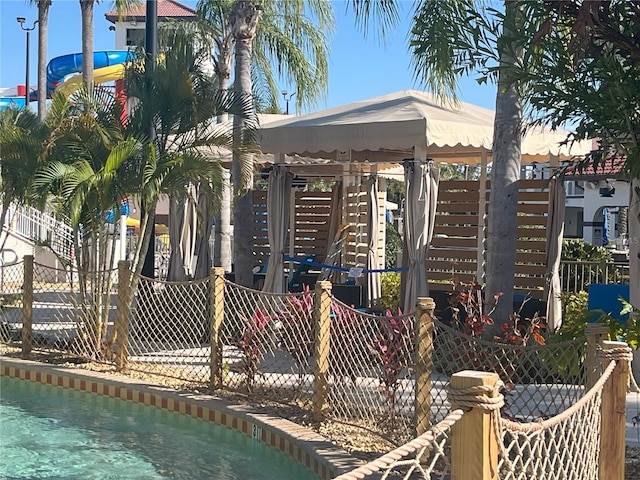 view of property's community featuring a gazebo