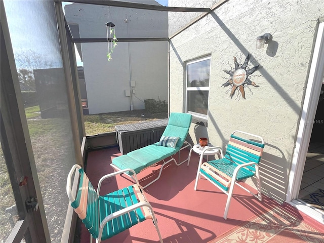 view of sunroom / solarium