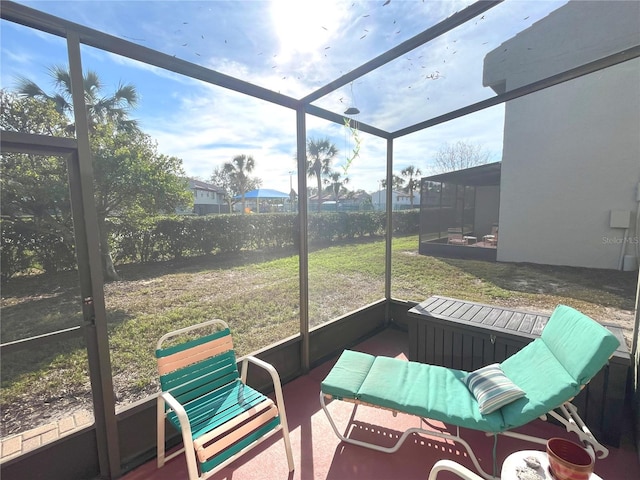 view of sunroom / solarium