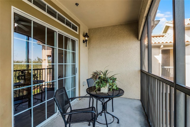 view of balcony