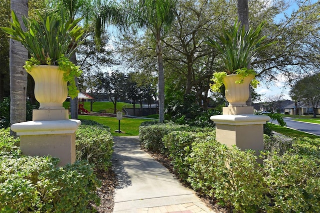 view of property's community with a gazebo