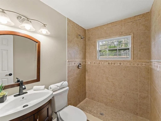 219 Nob Hill Cir, Longwood, FL 32779 - full bath with toilet, vanity, and tiled shower