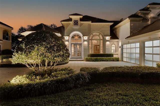 exterior space with french doors