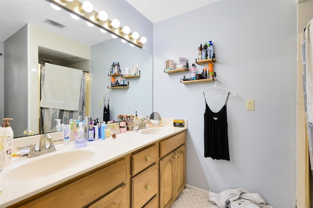 bathroom with vanity