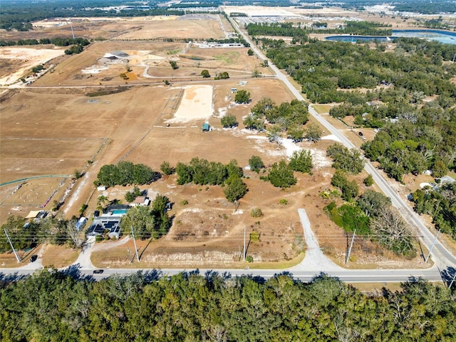 bird's eye view with a rural view