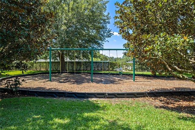 view of play area