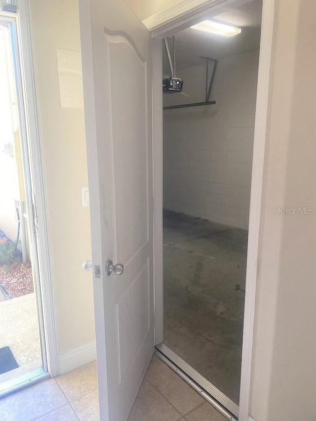 bathroom featuring tile patterned flooring