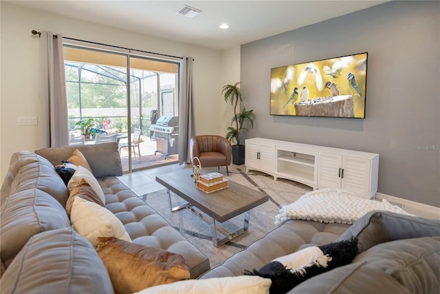 8896 Bengal Ct, Kissimmee, FL 34747 - living room with light tile patterned floors