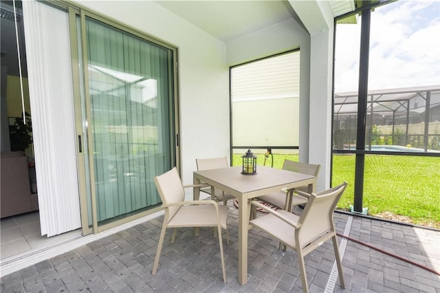 view of sunroom / solarium