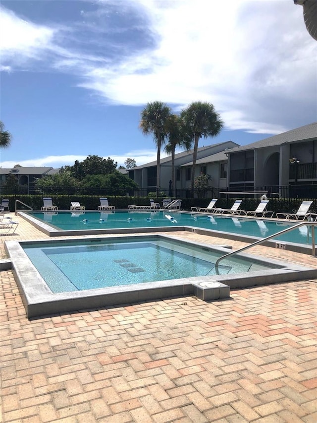 view of pool with a patio