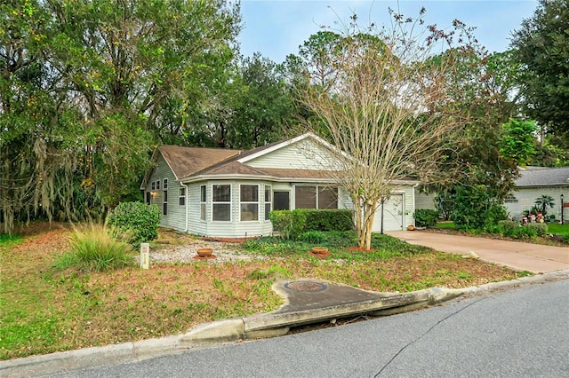 view of front of home featuring a garage