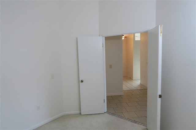 view of carpeted empty room