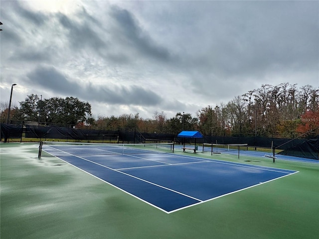 view of sport court