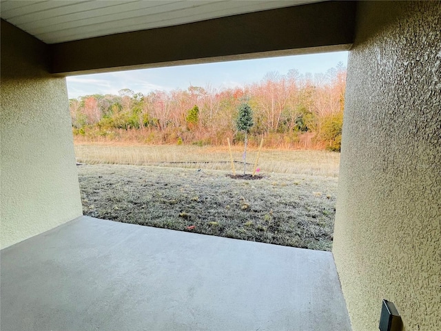 view of yard featuring a patio