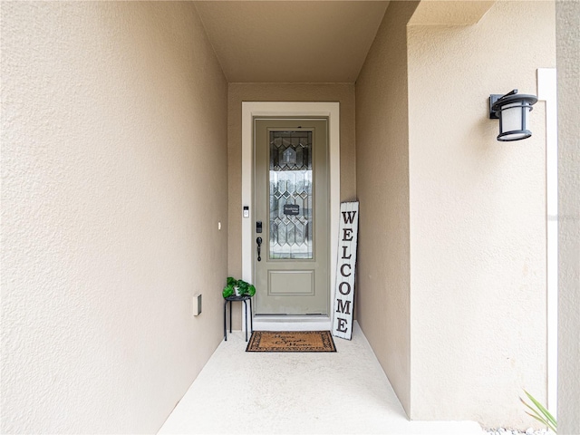 view of entrance to property