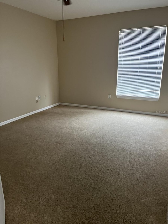 view of carpeted empty room