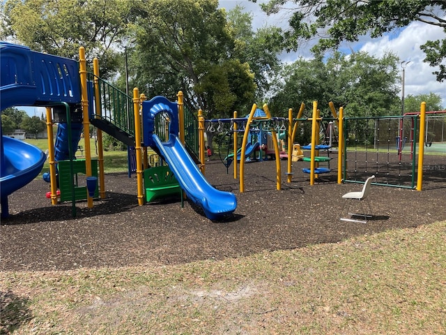 view of jungle gym