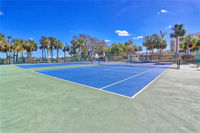 view of sport court