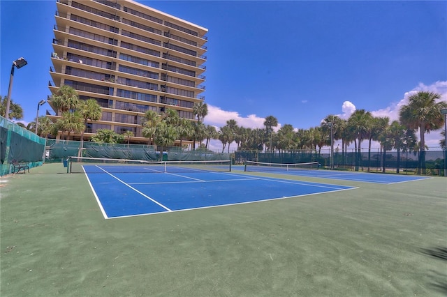 view of sport court