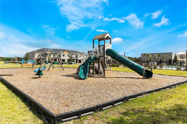 view of jungle gym