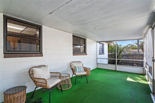 view of sunroom / solarium