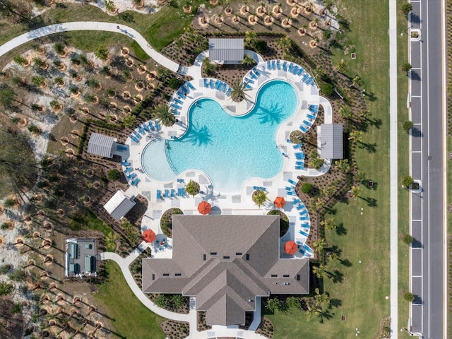 birds eye view of property