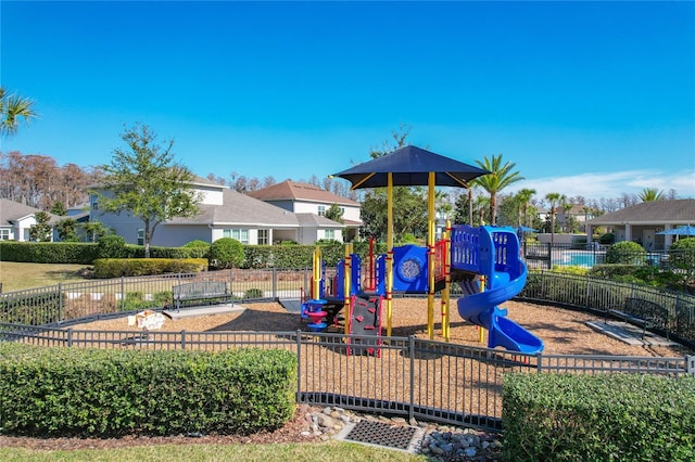 view of jungle gym