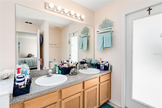 bathroom with vanity