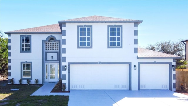 front facade featuring a garage