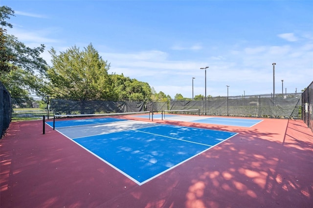 view of tennis court