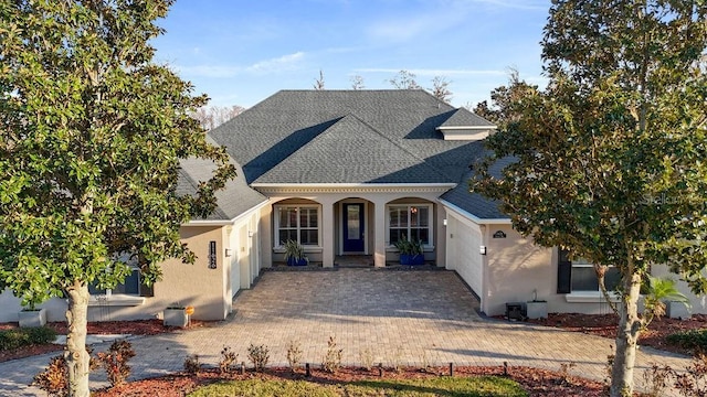 view of front of home featuring central AC