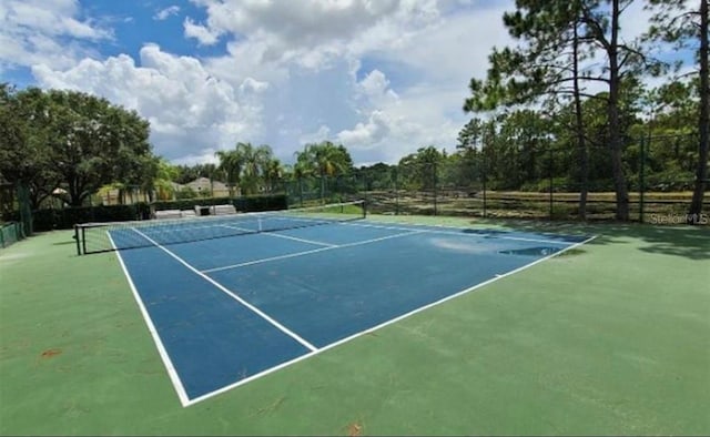 view of sport court