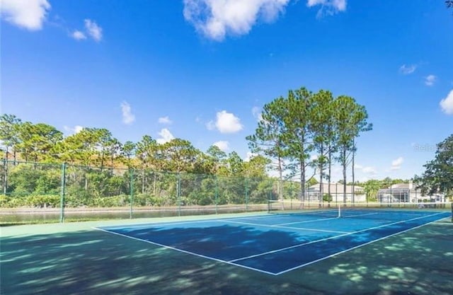 view of tennis court