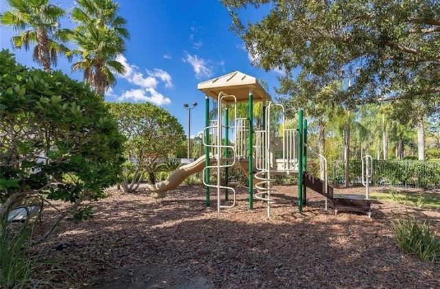 view of jungle gym