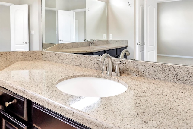 bathroom with vanity