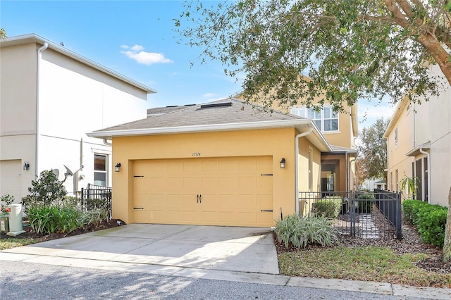 view of front of house featuring a garage