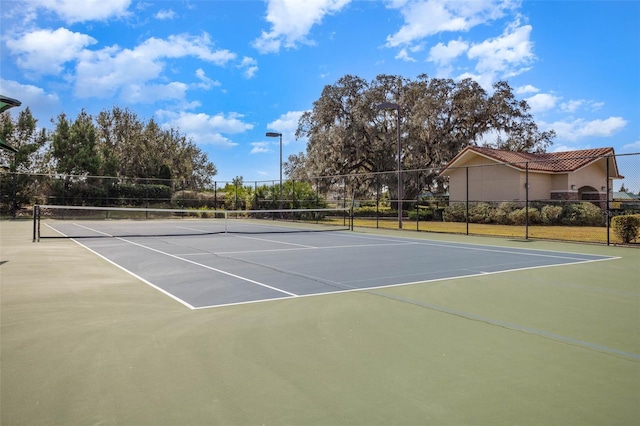 view of tennis court