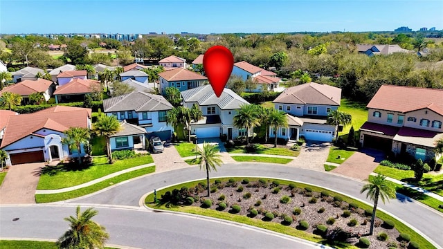 bird's eye view featuring a residential view