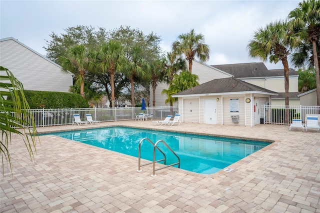 view of pool with a patio