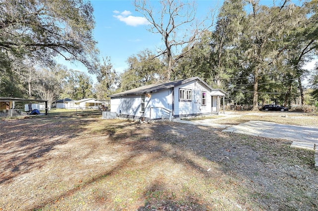 view of side of property