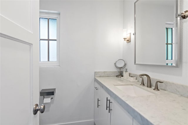 bathroom with vanity